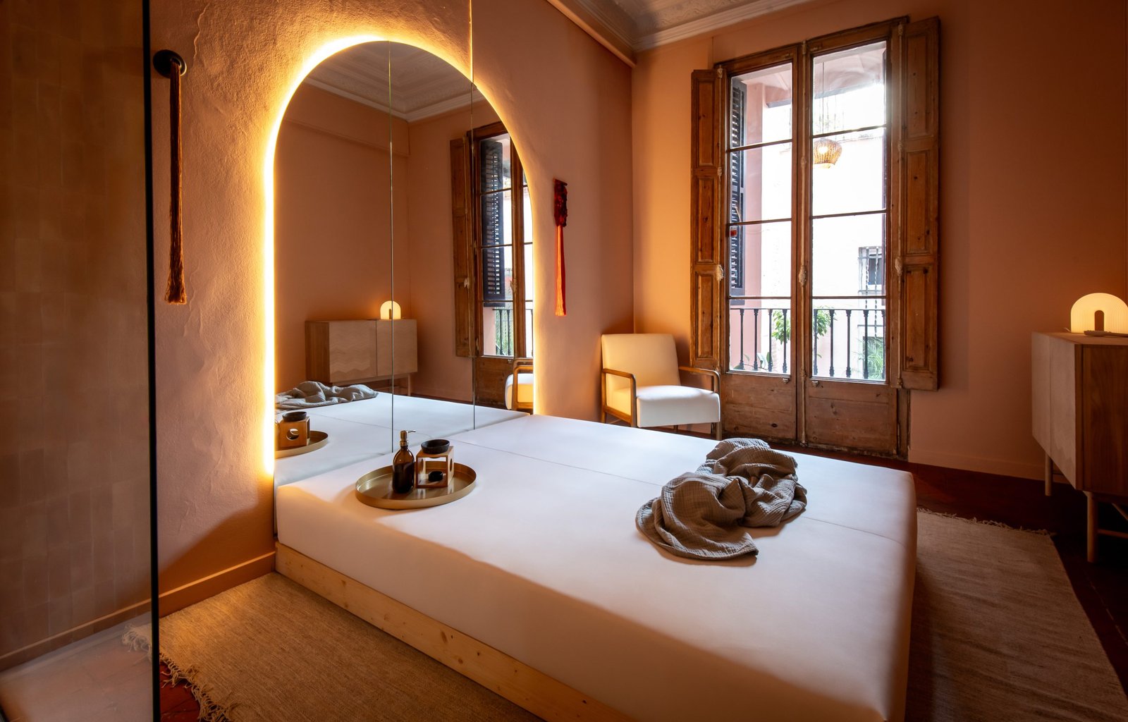 Sala privada en Bliss Barcelona para masajes ejecutivos en Gràcia